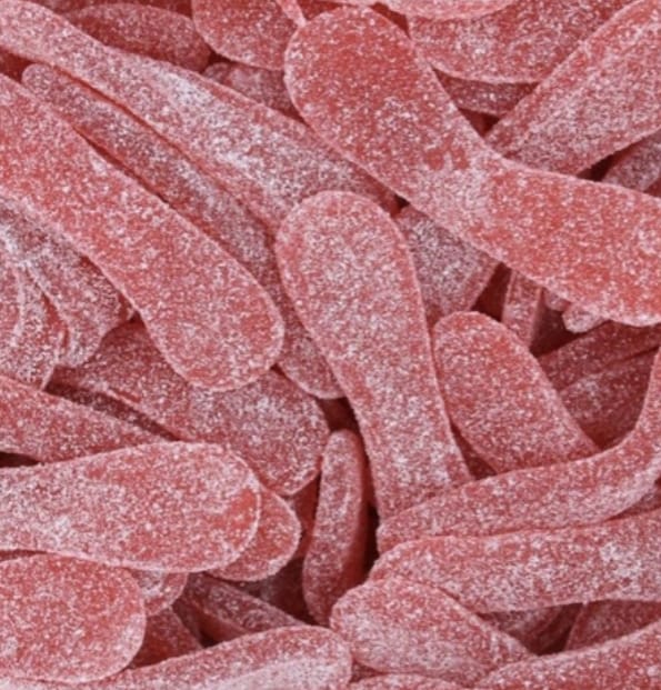 Langue de chat rouge sucrés