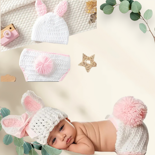 Costume de Lapin crochet nouveau née